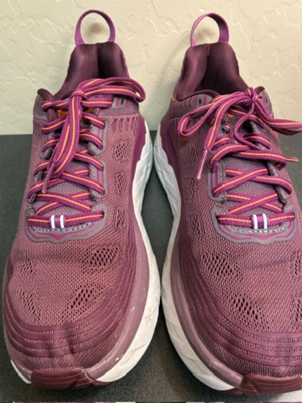 Hoka Z2435 Womens Purple One One Bondi 6 Running Shoes Size 9 - Picture 3 of 7